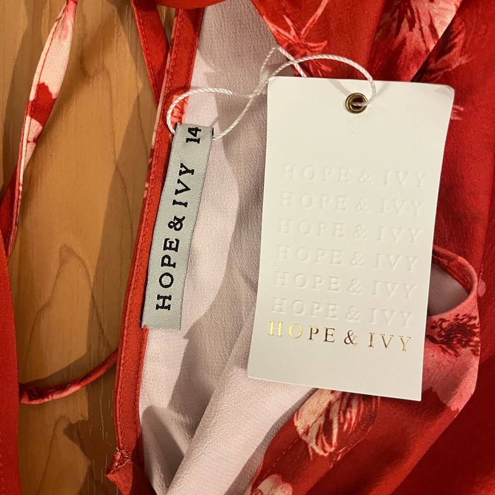 Chic Red Floral Dress